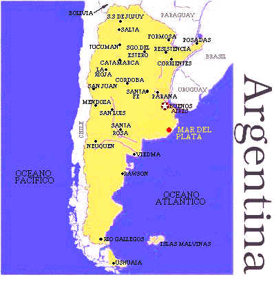 Mapa de la Repblica Argentina